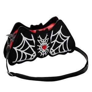 Vampire Bat Spiderweb Crossbody Purse - NEW!